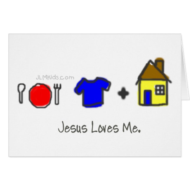 Mat, bekläda och skydd hälsningskort (Framsidan Horizontal)