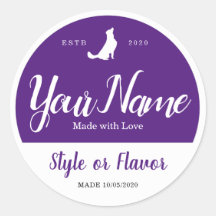 Mat Burk och lid-etiketter - lägg till ditt eget o