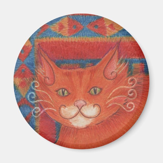 Mat Cats magnet round (Framsidan)