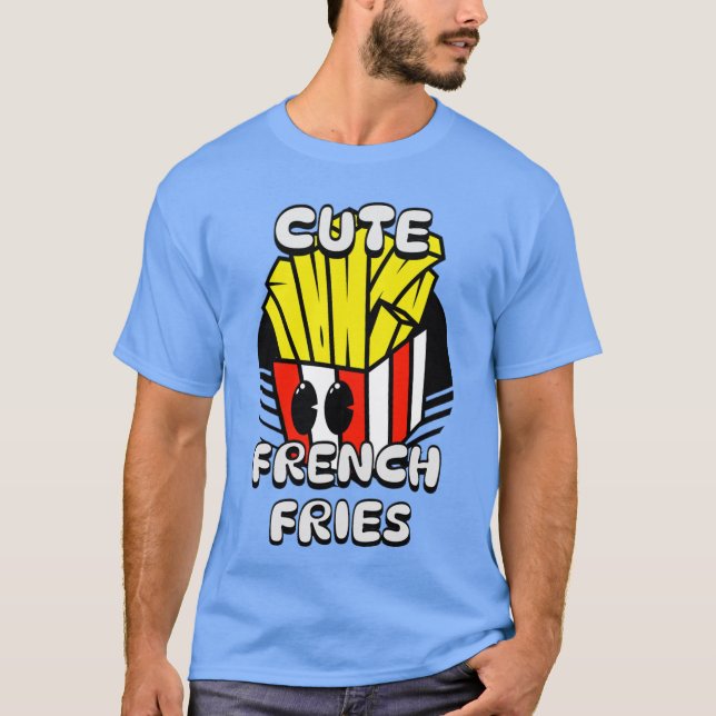 Mat, Cute Fransk Fries, Coola Fry Day Gift T Shirt (Framsida)