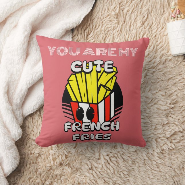 Mat, Cute Fransk Fries, Fry Day personalize Gift Kudde (Filt)
