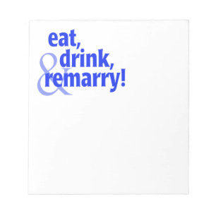 Mat Drink Remarry Anteckningsblock