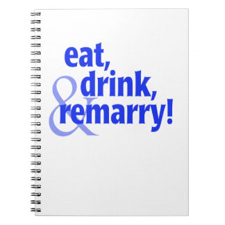 Mat Drink Remarry Anteckningsbok Med Spiral