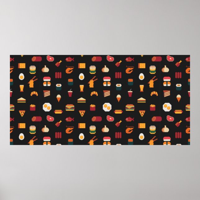 Mat - färglös pixelbild mönster,tyg struktur,är poster (Framsidan)