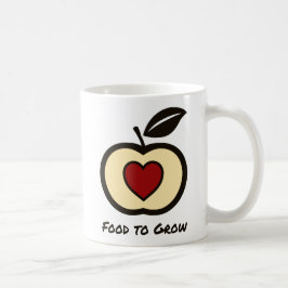 Mat för att odla rött och svart äpple av Logotyp + Kaffemugg
