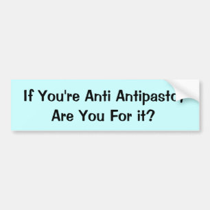 Mat för den Thought_Anti antipastoen Bildekal