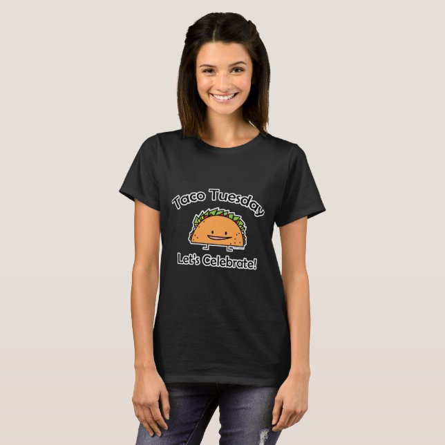 Mat för mexikan för ost för Tacotisdagsnäcka T Shirt (Hel framsida)