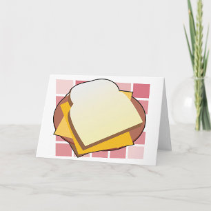 Mat för Roligt av osten Sandwich Kort