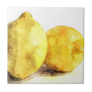 Mat för tankekökkonst: Ny citrondoft Kakelplatta