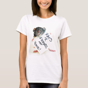 Mat för vänner för råttor R inte T-shirt