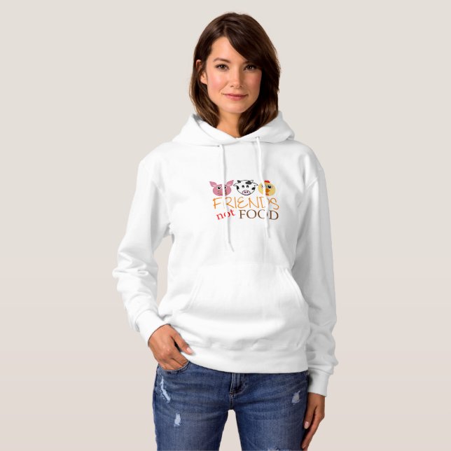 Mat för vänner inte t-shirt (Hel framsida)