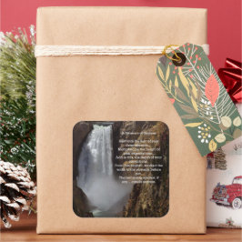 Mät framgångsrik inspiration fyrkantigt klistermärke