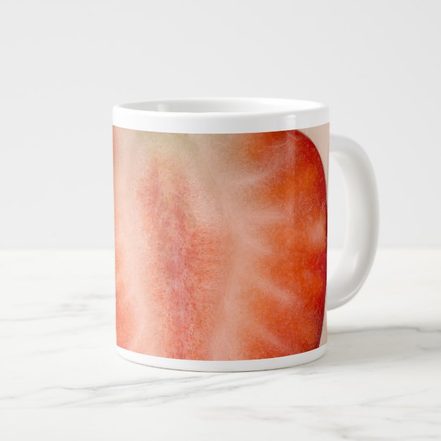 Mat - Frukt - Skiva Jordgubbe Jumbo Mugg (Framsida höger)