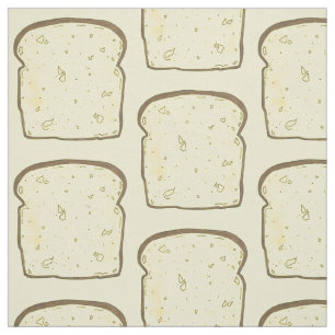 Mat i det vita sandwich-brödet tyg