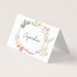 Mat i tält, kaninmatningskort, livsmedelsetiketter visitkort