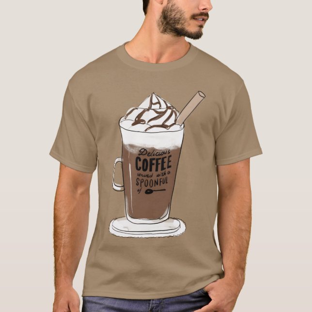 Mat kaffe Design present T Shirt (Framsida)