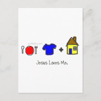 Mat, kläder och inkapsling vykort