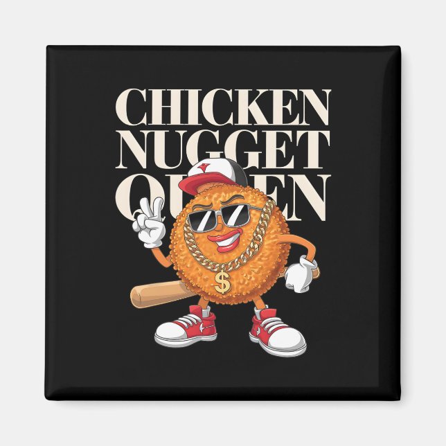 Mat Kycklingnuggetdrottning  Magnet (Framsidan)