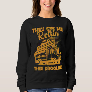 Mat Lastbil de ser mig rulla och drunkna i Foodi T Shirt