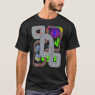 Mat-massage för järnvägs- och biluppspelning tillb t shirt