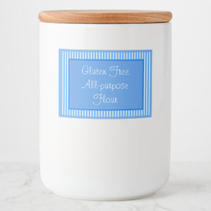 Mat-/matbehållare Etikett Glutenfritt allanvändnin