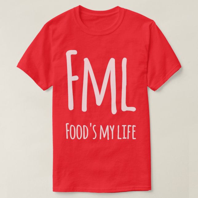 Mat min livsmat älskare t shirt (Design framsida)
