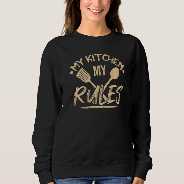 Mat mitt köks min Regler Chef T Shirt (Framsida)