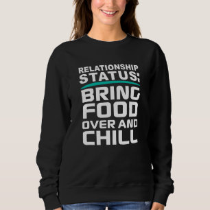 Mat och chill Relationstatus Poly Dejting Ga T Shirt