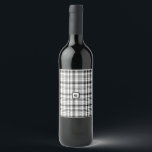 Mat och dryck Etikett Set<br><div class="desc">Eleganta Klassiska Svarta och Vita Rutiga Tantan Förmån Boxes , Fest Tillbehör , Tote Bags , Mat & Dryck Etikett Set</div>