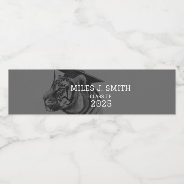 Mat- och dryckesetikett för flaska vattenflaskor etikett (Singel etikett)