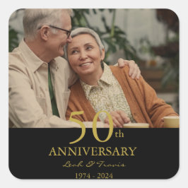 Mat- och dryckesetikett fyrkantigt klistermärke