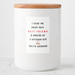 Mat- och dryckesetikett mat etikett