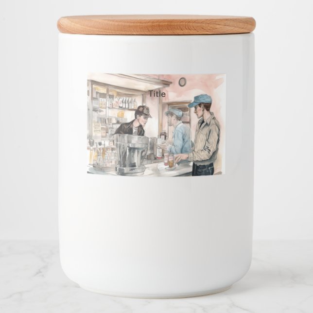 Mat- och dryckesetikett mat etiketter (Framsida)