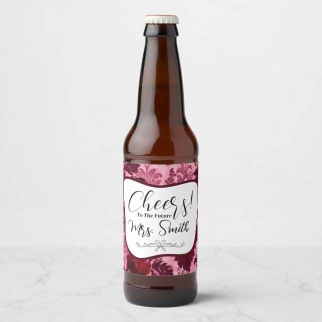 Mat- och dryckesetikett ölflaska etikett (Framsida)