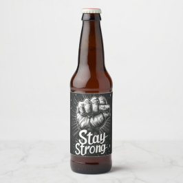 Mat- och dryckesetikett ölflaska etikett