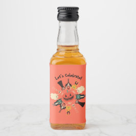 Mat- och dryckesetikett spritflaskor etikett