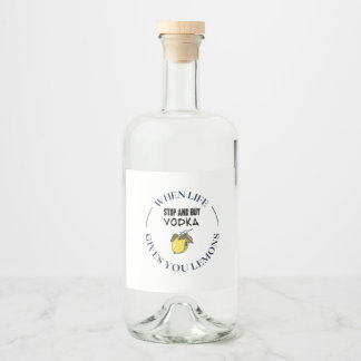 Mat- och dryckesetikett spritflaskor etikett