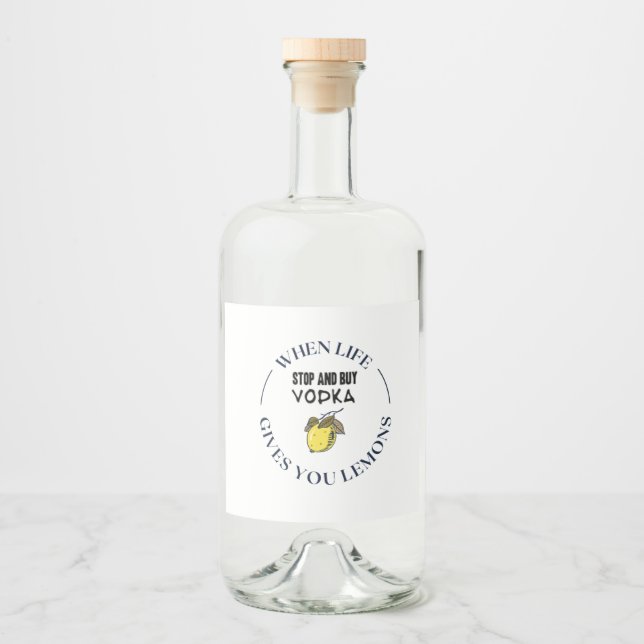 Mat- och dryckesetikett spritflaskor etikett (Framsida)