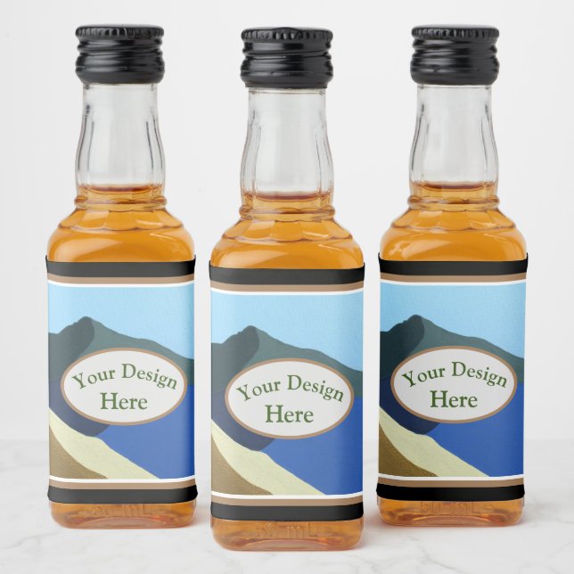 Mat- och dryckesetikett spritflaskor etikett (Flaskor)