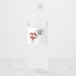 Mat- och dryckesetikett vattenflaskor etikett