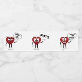 Mat- och dryckesetikett vattenflaskor etikett