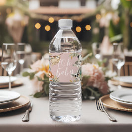 Mat- och dryckesetikett vattenflaskor etikett