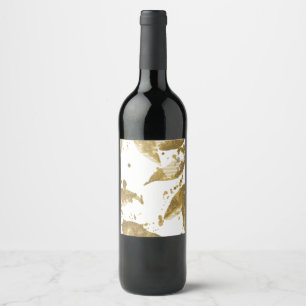 Mat- och dryckesetikett vinflaska etikett