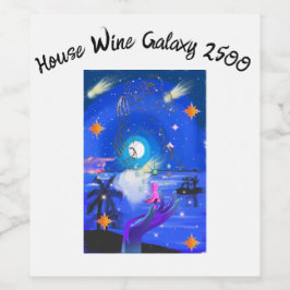 Mat- och dryckesetikett vinflaska etikett