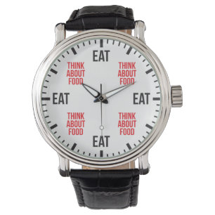 Mat och Tänka om mat - Lustigt Novelty Armbandsur