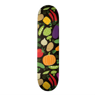 Mat på en svart bakgrund mini skateboard bräda 18,7 cm