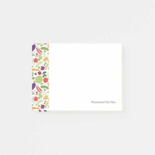 Mat på en vitbakgrund post-it block (Framsida)