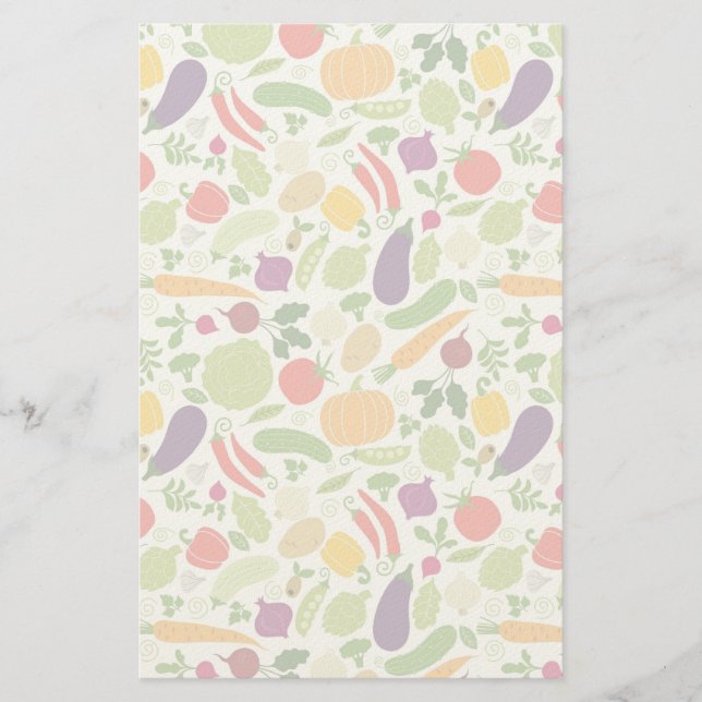 Mat på vit bakgrund brevpapper (Framsida)