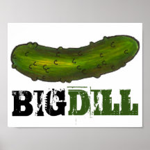 Mat Poster med stor Grönt Pickle Pickles-mat