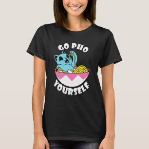 Mat Puns asiatisk mat katt Pho Nudlar Pho Soppa T Shirt